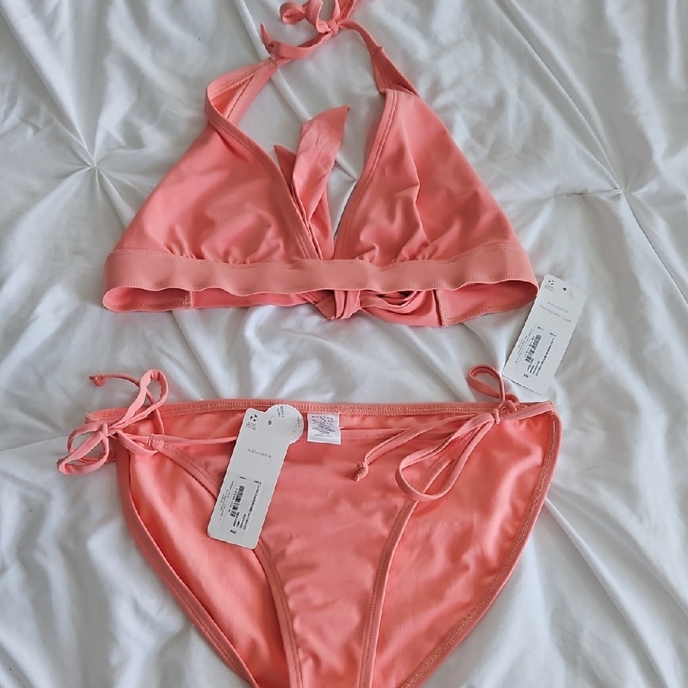 Peyton & Parker Coral Bikini Set